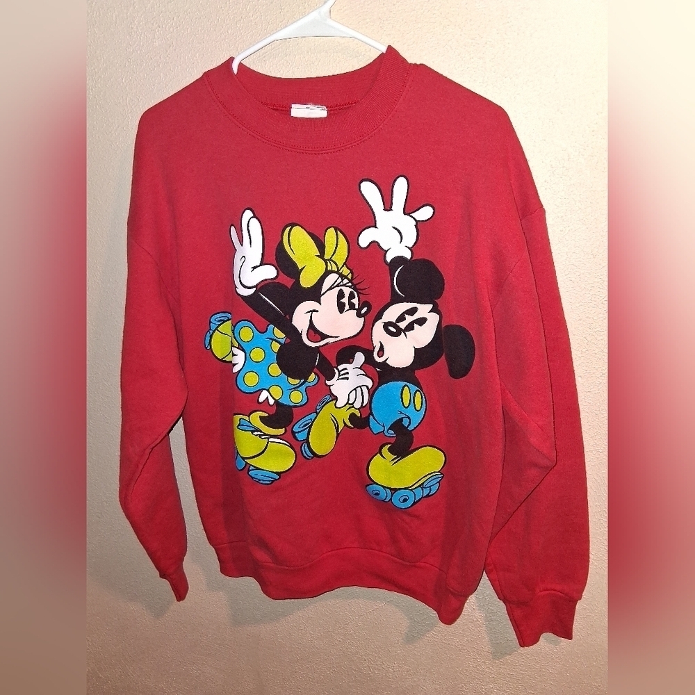 Vintage Mickey And Co 90's Skating Mickey Minni L